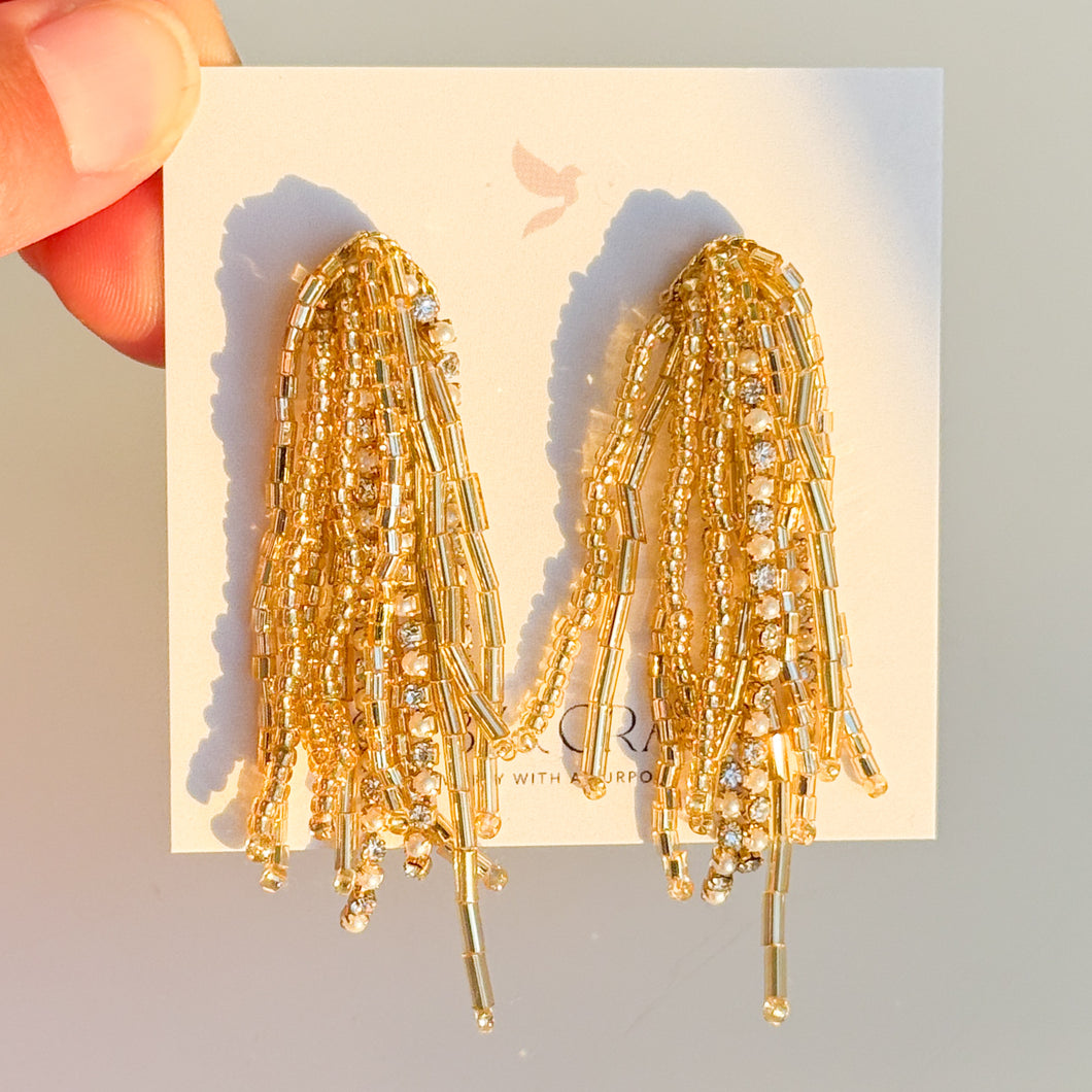 Cascade de Lumière Earrings | Gold