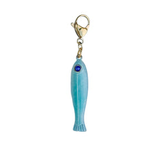 Load image into Gallery viewer, Teal Fish Charm Pendant
