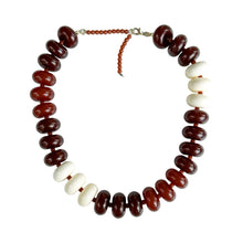 Load image into Gallery viewer, Rondelle Chunky Resin Bead Statement Necklace | Fall Colors
