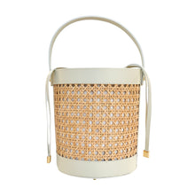 Charger l&#39;image dans la galerie, Monaco Rattan Bucket Handbag | Cane Ivory
