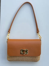 Cargar imagen en el visor de la galería, Isabella Petite  Raffia Handbag | Coñac
