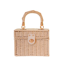 Load image into Gallery viewer, Raffia Box Handbag
