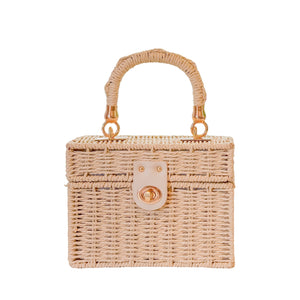 Raffia Box Handbag