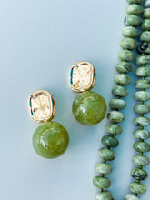 Load image into Gallery viewer, Green BubbleGum Dangle Earrings
