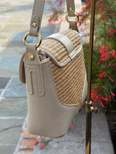 Load image into Gallery viewer, Josephine Raffia Shoulder Handbag | Ivory
