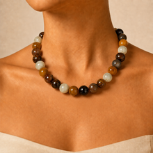 Load image into Gallery viewer, Bubble Gum Beaded Chunky Necklace | Fall I Multicolored
