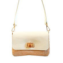 Cargar imagen en el visor de la galería, Isabella Petite  Raffia Handbag | Ivory
