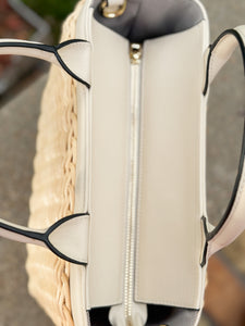 Charleston Rattan Handbag | Cream