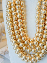 Load image into Gallery viewer, Shannan Beaded Layered Necklace | Matte Gold

