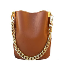 Load image into Gallery viewer, Chiara Bucket Leather Handbag | Camel

