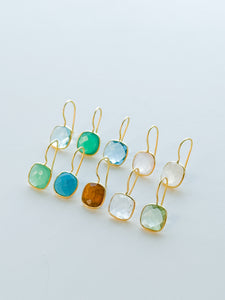 Emilia Earrings | Green Amethyst