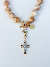 Load image into Gallery viewer, Clear Crystals Cross Charm Pendant
