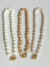 Load image into Gallery viewer, White Mother of Pearl Knotted Necklace
