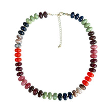 Charger l'image dans la galerie, Rondelle Beaded Acrylic Necklace | Fall Multicolored
