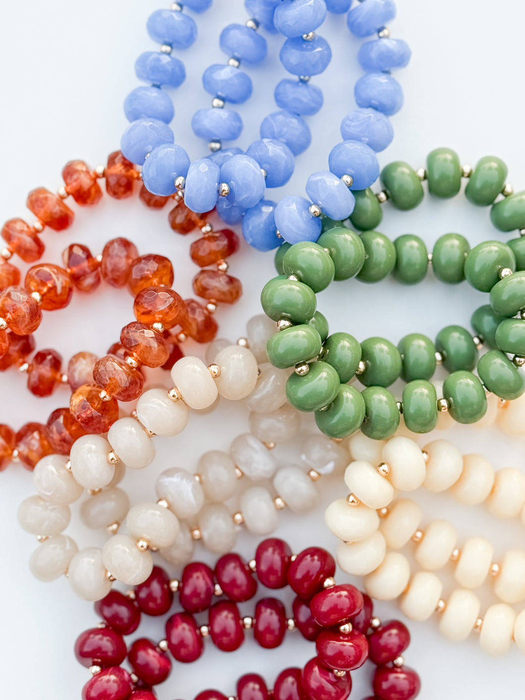Rondelle Resin Bracelets (Each)