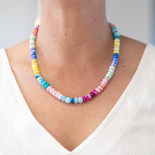 Load image into Gallery viewer, Candy Opal Necklace | Rainbow Ice Cream
