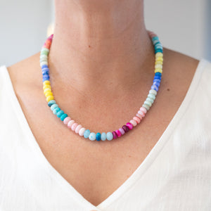 Candy Opal Necklace | Rainbow Ice Cream