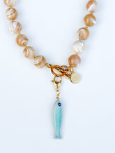 Load image into Gallery viewer, Teal Fish Charm Pendant
