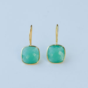 Emilia Earrings | Green Amethyst