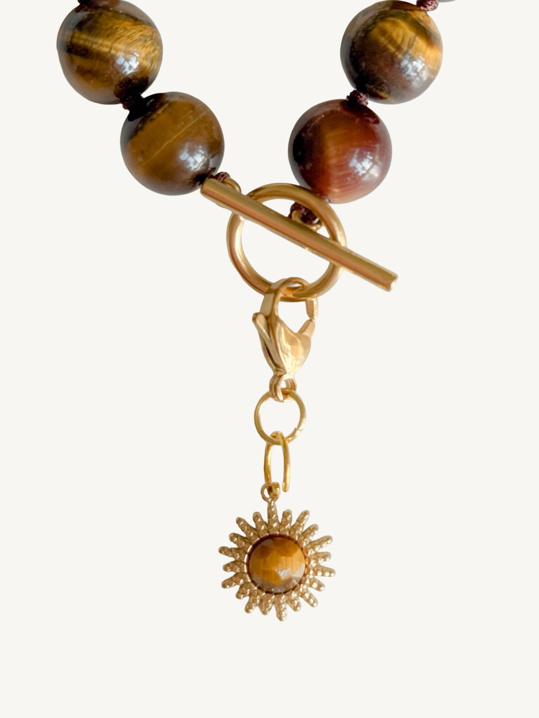 Tiger Eye Sun Pendant II