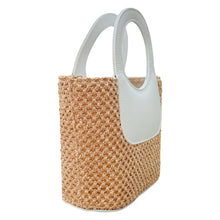 Load image into Gallery viewer, Almafi Raffia Handbag | White

