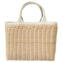 Load image into Gallery viewer, Charleston Rattan Handbag | Ivory
