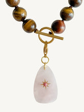 Charger l'image dans la galerie, Rose Quartz Stone Pendant | Rose Star Stone
