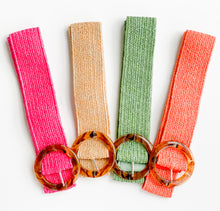 Cargar imagen en el visor de la galería, Raffia Stretchy Belt | Orange
