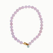 Load image into Gallery viewer, Rose Quartz Gemstone Knotted Necklace
