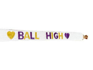 Ball High School Galveston Purse Beaded Strap