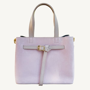 Suede Carlota Handbag | Pink Blush