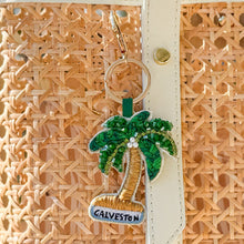 Load image into Gallery viewer, Green Palm Tree Bag Charm | Galveston

