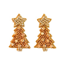 Load image into Gallery viewer, Twinkle Christmas Tree Earrings | Golden &amp; Silver
