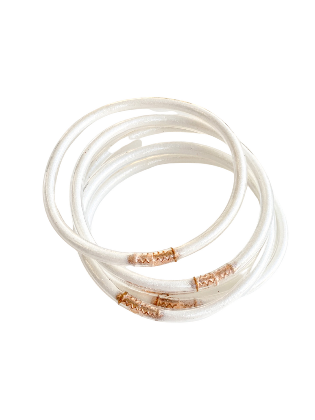 Bracelets de gelée scintillante | Blanc