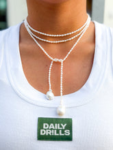 Load image into Gallery viewer, Isabella Semi-Precious Stone &amp; Baroque Pearl Wrap Necklace | Fresh Water Pearls
