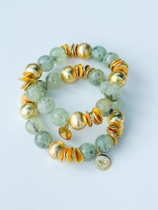 Candace Bracelet Bracelet | Prehenite | 14mm