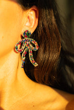 Load image into Gallery viewer, Coquette Embroidered Earrings | Multicolor
