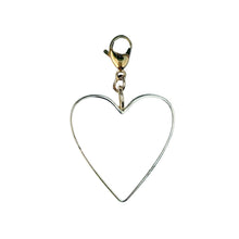 Load image into Gallery viewer, White and Gold Heart Charm Pendant
