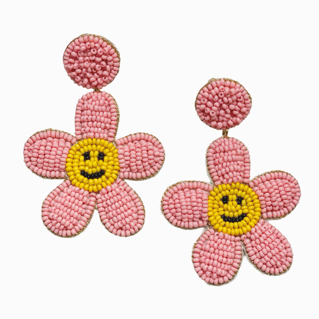 Daisy Flower Earrings | Pink