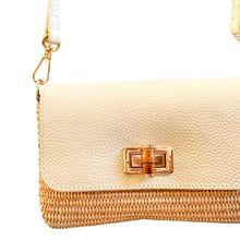 Cargar imagen en el visor de la galería, Isabella Petite  Raffia Handbag | Ivory

