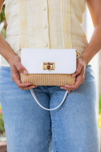 Load image into Gallery viewer, Isabella Petite  Raffia Handbag | White
