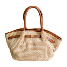 Cargar imagen en el visor de la galería, Roberta Raffia Handbag | Brown
