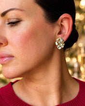 Cargar imagen en el visor de la galería, Eva Crystal Cluster Earrings | Champagne
