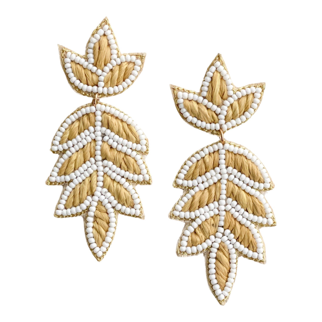 Lilly Raffia Earrings | Natural