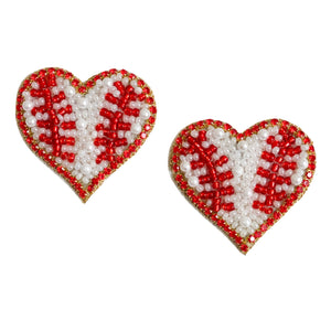 Boucles d’oreilles d’amant de baseball