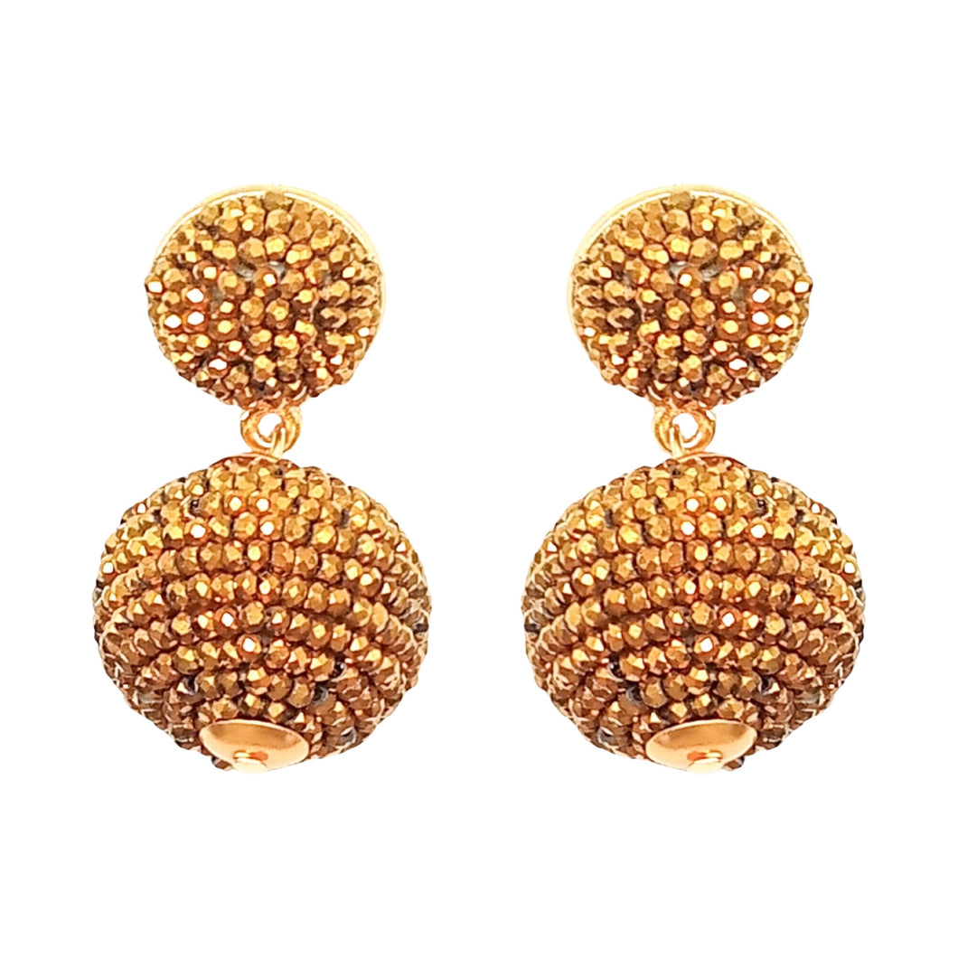 Lantern Lux Earrings | Brass
