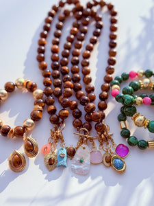 Tiger’s Eye Knotted Necklace