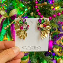 Cargar imagen en el visor de la galería, Ali Sequins Earrings | Mardi Gras Edition | Low Stock!
