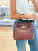 Load image into Gallery viewer, Genevieve Leather Handbag | Burgundy
