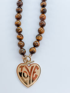 LOVE Heart Charm Pendant